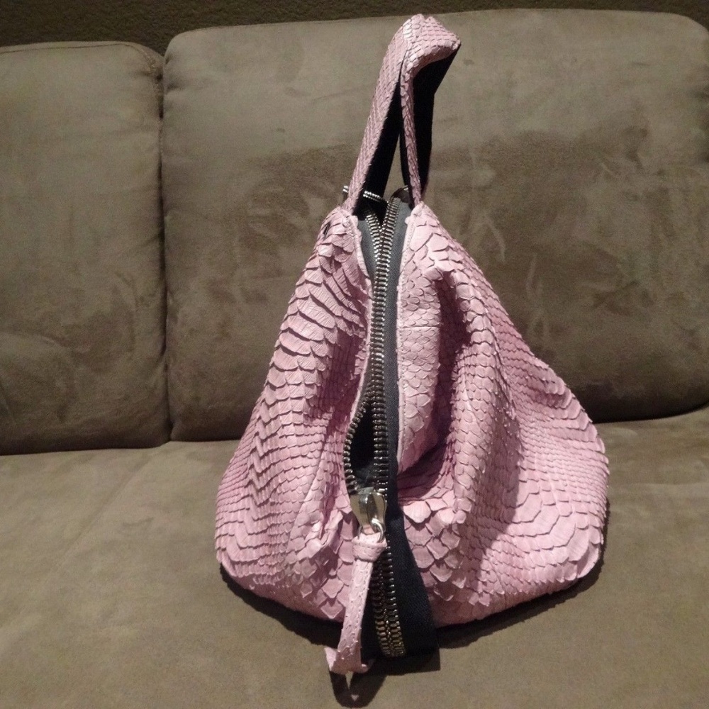 Sang A Mini Pop Bag In Lavender Python Rare! Mint! - image 2